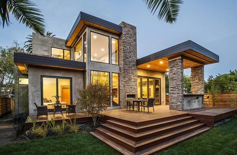 new modern residential construction
